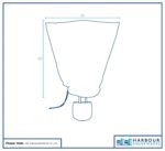2x Plant Fleece Frost Protection Covers with Drawstring 80cm x 100cm White - Image 5