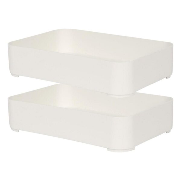 2x Plastic Stackable 2544b742fb9304f45ea80bc5cba3593f