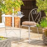 2x Round Garden Chair Seat Cushions Cotton Polyester Outdoor Dining Natural - Image 6