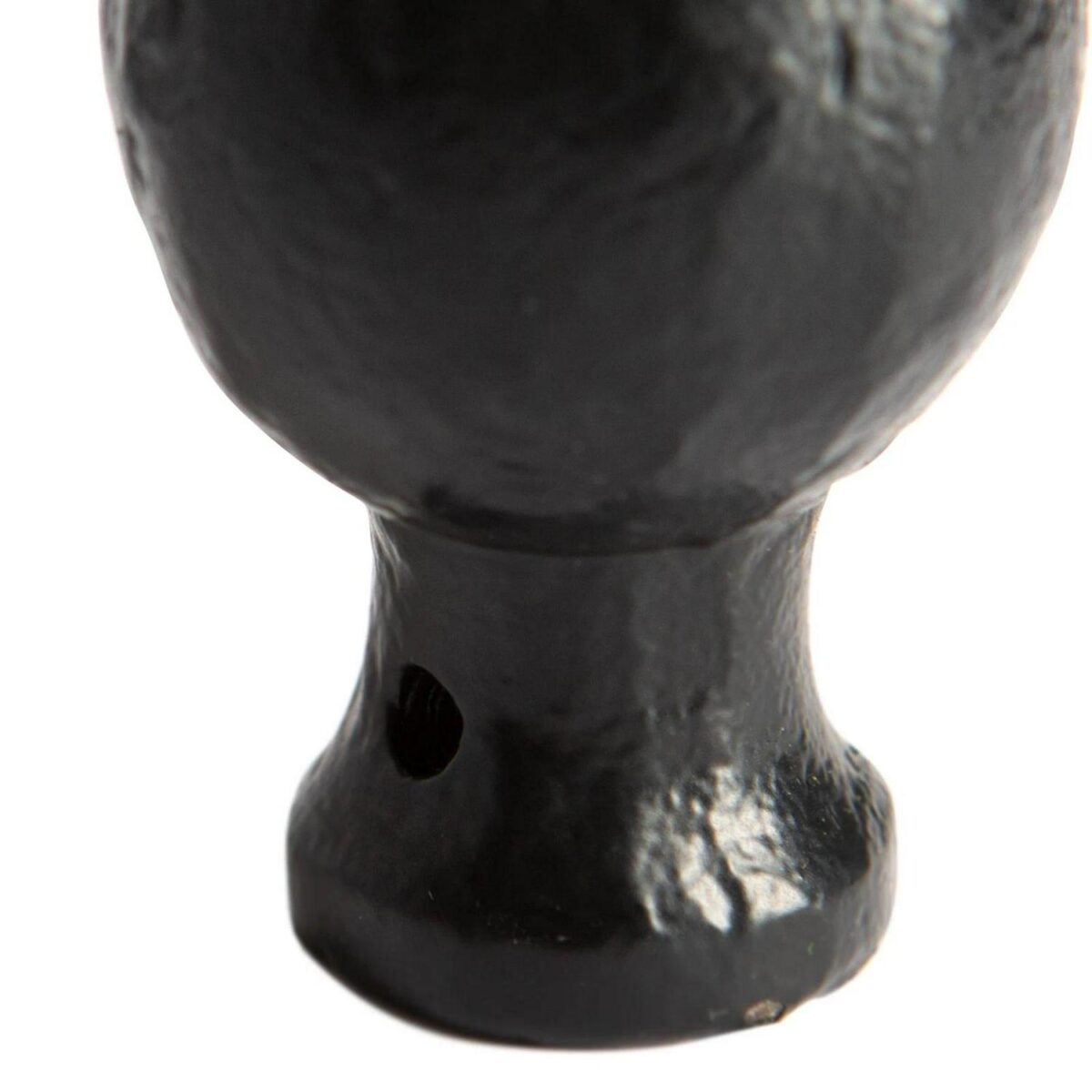 2x Round Rim and Mortice Door Knob Cast Iron Antique Vintage Handle W60mm Black - Image 2