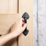 2x Rustic Arrowhead Door Handle Cast Iron Antique Cupboard Pull H155mm Black - Image 7