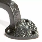 2x Rustic Arrowhead Door Handle Cast Iron Antique Cupboard Pull H155mm Black - Image 3