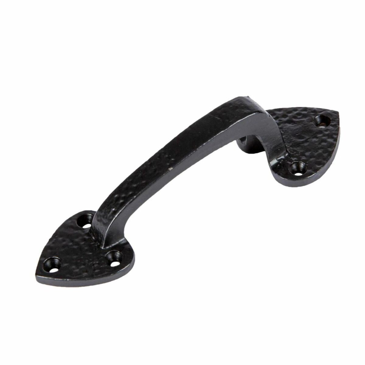 2x Rustic Arrowhead Door Handle Cast Iron Antique Cupboard Pull H155mm Black - Image 4