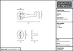 2x Rustic Cabin Hook and Eye Cast Iron Shed Door Gate Latch Lock W125mm Black - Image 5