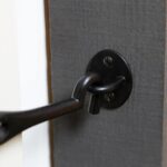 2x Rustic Cabin Hook and Eye Cast Iron Shed Door Gate Latch Lock W125mm Black - Image 7