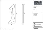 2x Rustic Iron Numeral - Number 1 Cast Iron Antique House Door Sign H80mm Raw - Image 4
