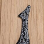 2x Rustic Iron Numeral - Number 1 Cast Iron Antique House Door Sign H80mm Raw - Image 6