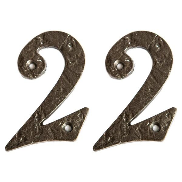 2x Rustic Iron Numer 6a533ff35bf50d4f04926cfff4a181f0