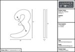 2x Rustic Iron Numeral - Number 3 Cast Iron Antique House Door Sign H75mm Raw - Image 4