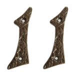 2x Rustic Iron Numeral - Number 1 Cast Iron Antique House Door Sign H80mm Raw