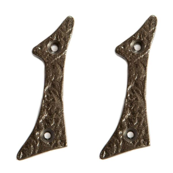 2x Rustic Iron Numeral - Number 1 Cast Iron Antique House Door Sign H80mm Raw