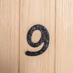 2x Rustic Iron Numeral - Number 9 Cast Iron Antique House Door Sign H75mm Black - Image 5