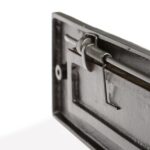 2x Rustic Letter Plate Cast Iron Antique Door Post Box W340mm x H100mm Black - Image 3