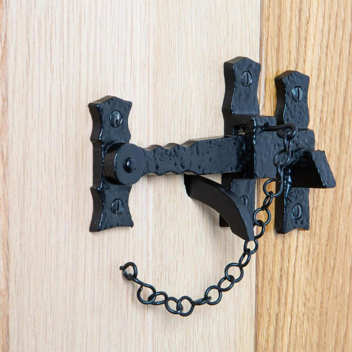 2x Rustic Suffolk Latch Cast Iron Vintage Cottage Door Thumb Latch H145mm Black - Image 6