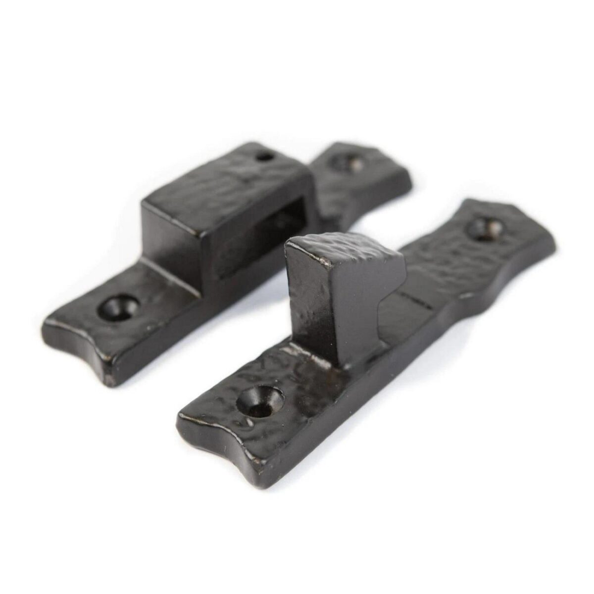 2x Rustic Suffolk Latch Cast Iron Vintage Cottage Door Thumb Latch H145mm Black - Image 3