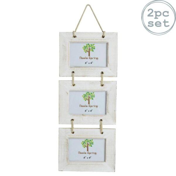 2x Rustic Wooden Han 48a15a15fd6a2feb8d3bd155dc9b8236