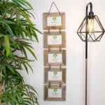 2x Rustic Wooden Hanging 5 Photo Frames Driftwood Picture Display 6 x 4 Natural - Image 7