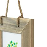 2x Rustic Wooden Hanging 3 Photo Frames Driftwood Picture Display 4 x 6 Natural - Image 4