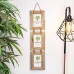 2x Rustic Wooden Hanging 3 Photo Frames Driftwood Picture Display 4 x 6 Natural - Image 6