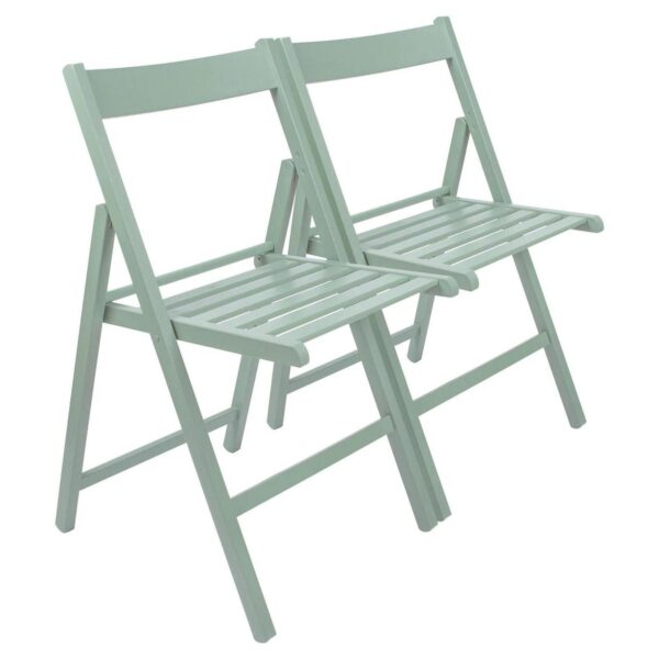 2x Sage Green Wooden 3fc52c93259875297774f08c2b341143
