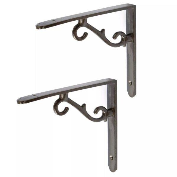 2x Scroll Iron Shelf 1adc3f3322b824e195e5c6a9839313f1