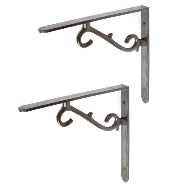 2x Scroll Iron Shelf 985bf3ebbf689bd311a71735445add23