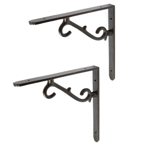 2x Scroll Iron Shelf c9fd3c33b061dc9c5bb92efb0f907c98