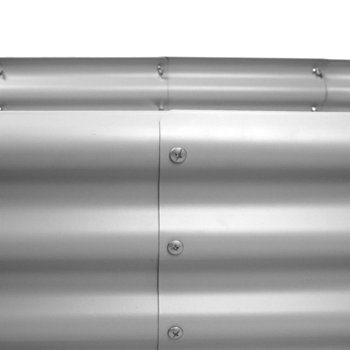 2x Silver 180cm x 90cm Rounded Galvanised Steel Raised Garden Beds Planter Box - Image 4