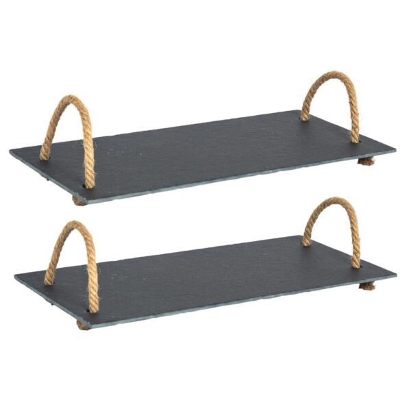 2x Slate Serving Tra 12eb1821c22db41c22d79b65d736483d