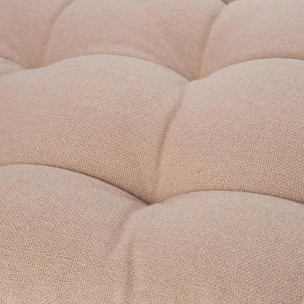 2x Square Garden Chair Seat Cushions Cotton Polyester Outdoor Dining Natural - Image 5