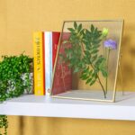 2x Standing Metal Photo Frames Metallic Table Desk Display 8 x 10 Gold - Image 4