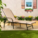 2x Sussex Sun Lounger Cushions Padded Outdoor Garden Mattress Beige Moroccan - Image 5