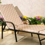 2x Sussex Sun Lounger Cushions Padded Outdoor Garden Mattress Beige Moroccan - Image 7