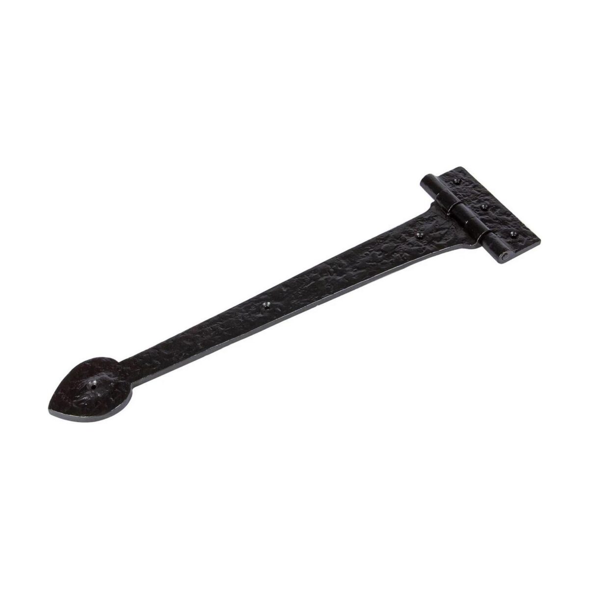2x Traditional T-Hinge Cast Iron Antique Interior Exterior Hinges W405mm Black - Image 4