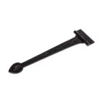 2x Traditional T-Hinge Cast Iron Antique Interior Exterior Hinges W405mm Black - Image 4