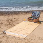 2x Turkish Cotton Bath Towels Lightweight Beach Peshtemal 170 x 90cm Mustard - Image 5