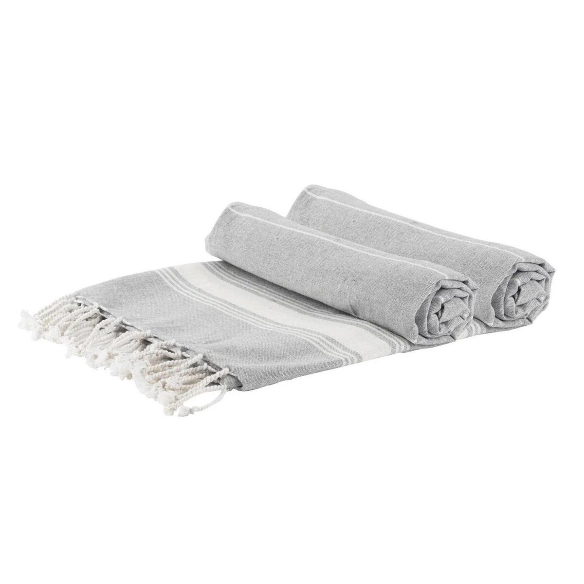 2x Turkish Cotton Bath Towels Lightweight Beach Peshtemal 170 x 90cm - Image 1