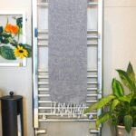 2x Turkish Cotton Chevron Bath Towels Lightweight Peshtemal 172 x 90cm Grey - Image 5