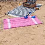 2x Turkish Cotton Children's Towels Lightweight Beach Peshtemal 100 x 60cm Pink - Image 5