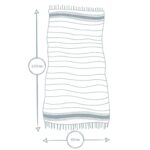 2x Turkish Cotton Children's Towels Lightweight Beach Peshtemal 100 x 60cm Pink - Image 3