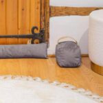 2x Weighted Door Stop Velvet Cube Doorstop Heavy Fabric Door Stopper Grey - Image 6