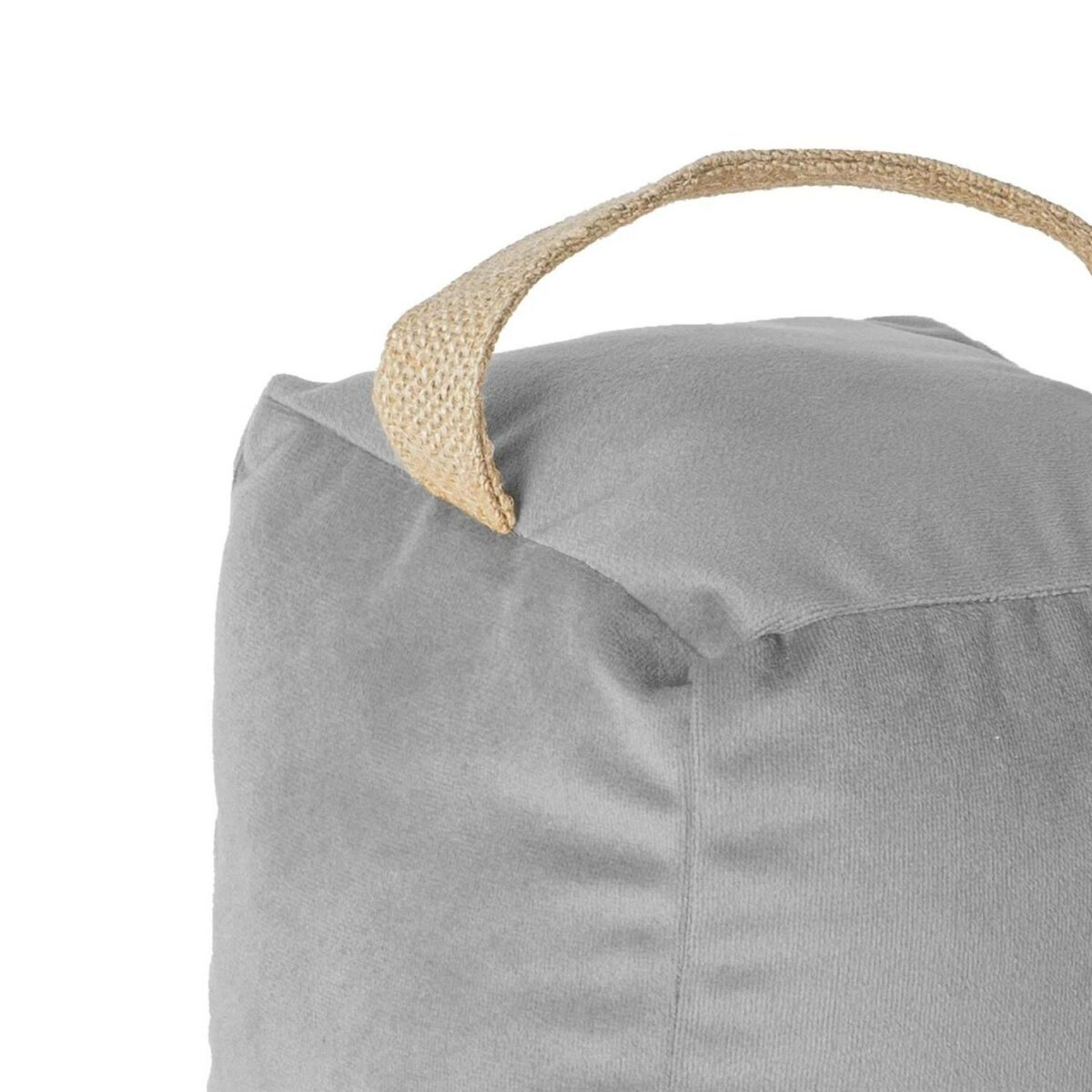 2x Weighted Door Stop Velvet Cube Doorstop Heavy Fabric Door Stopper Grey - Image 4