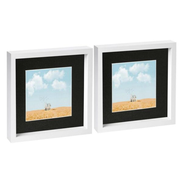 2x White 10 x 10 3D 3ea25a6d7cf93ecf3c9be4d3bbc8a4b6