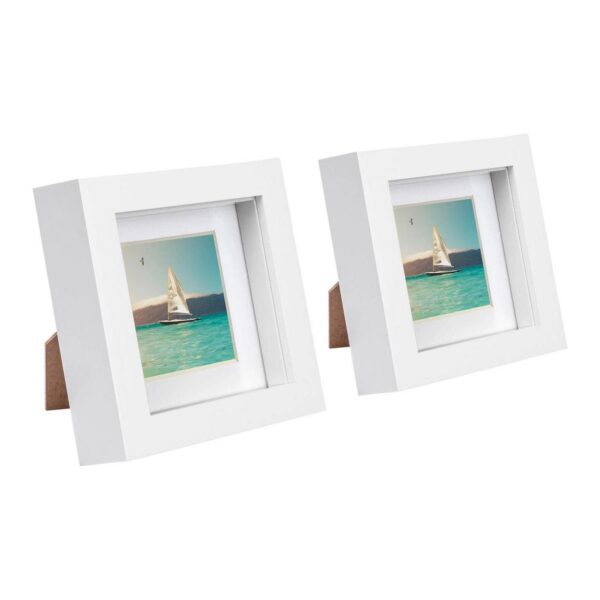 2x White 4 x 4 3D Bo 10ee1ce8eca5151f6e42078178f1f13c