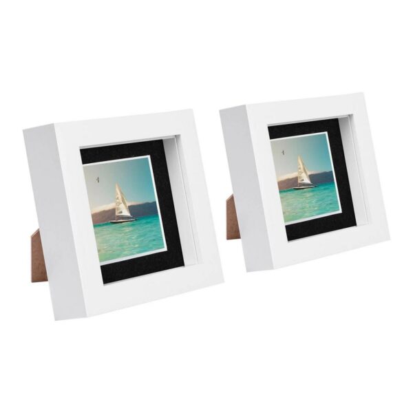 2x White 4 x 4 3D Bo ba5b1b8b54329b826c5c5f8edf20bcf4