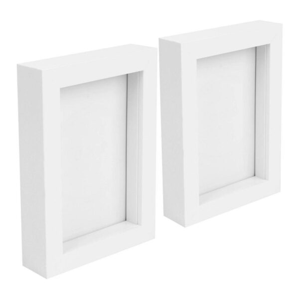 2x White 4 x 6 3D Bo 06d089869336d266f12f795e823dcb84
