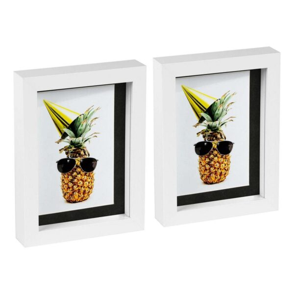 2x White 5 x 7 3D Bo 260da23083673f77717e4f62223a8740