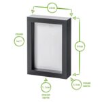 2x White 5 x 7 3D Box Photo Frames Standing Hanging Craft Shadow Picture - Image 4