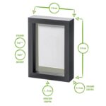 2x White 5 x 7 3D Box Photo Frames White 4 x 6 Mount Craft Shadow Picture - Image 4