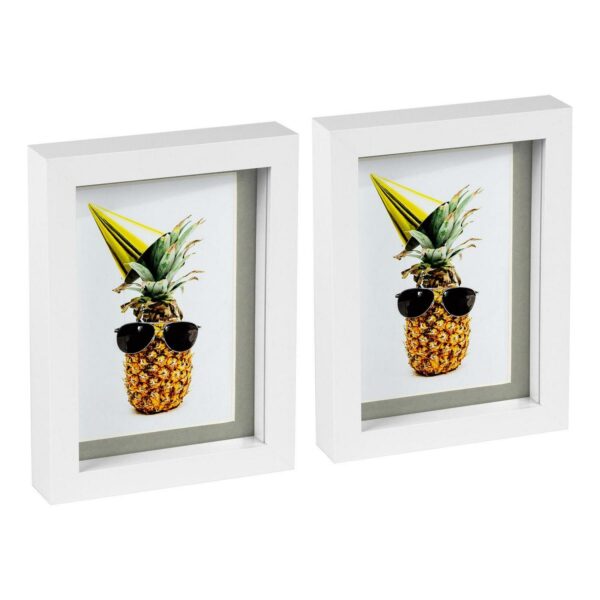 2x White 5 x 7 3D Bo baf2153155ec3ba6faf5c01af984c27c